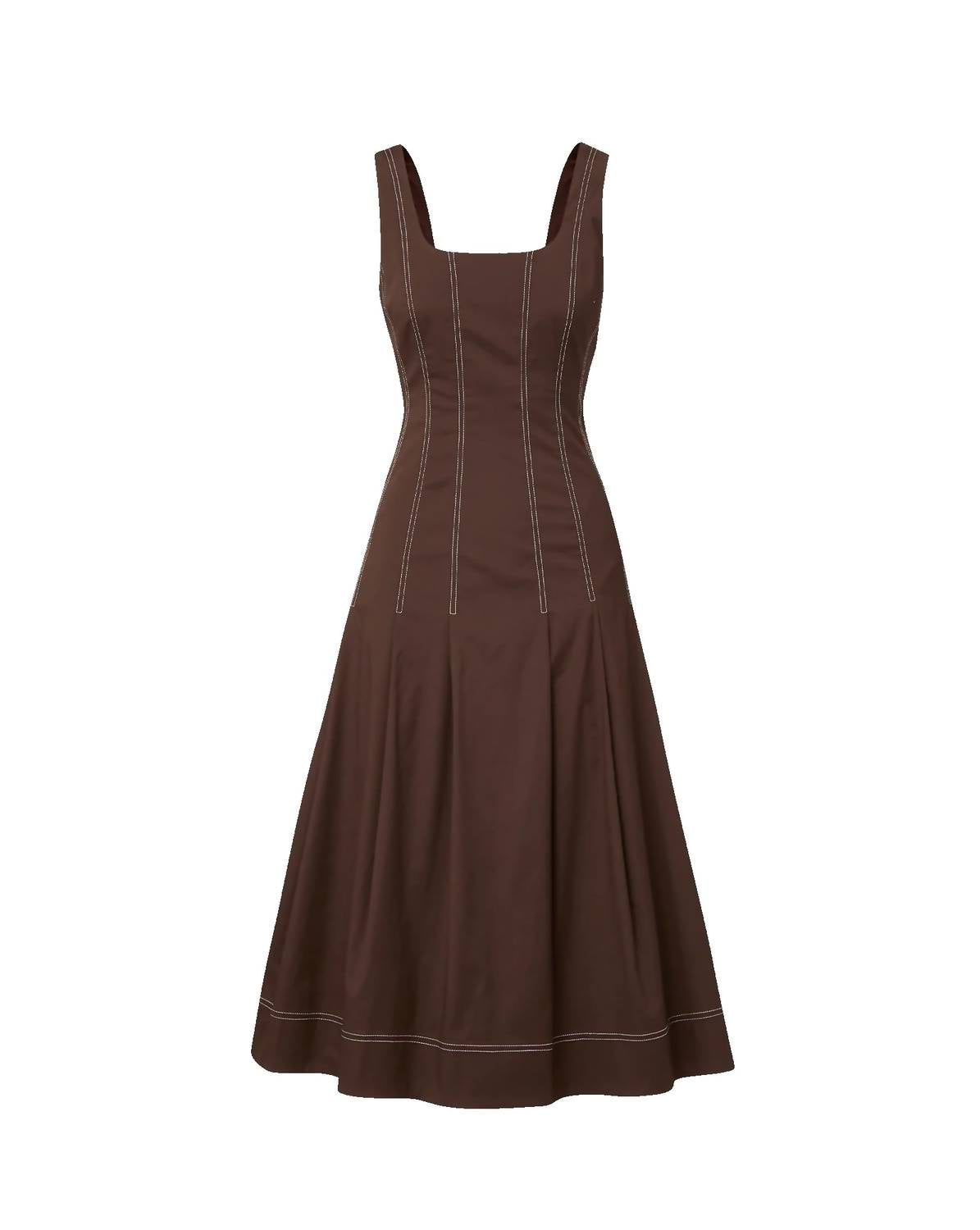 Veronica Beard - Jolie Cotton Poplin Midi Dress