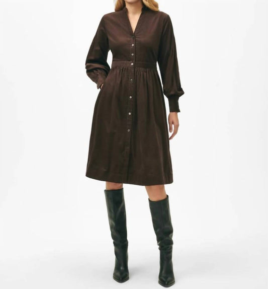 Brooks Brothers - Corduroy A-line Shirt Dress