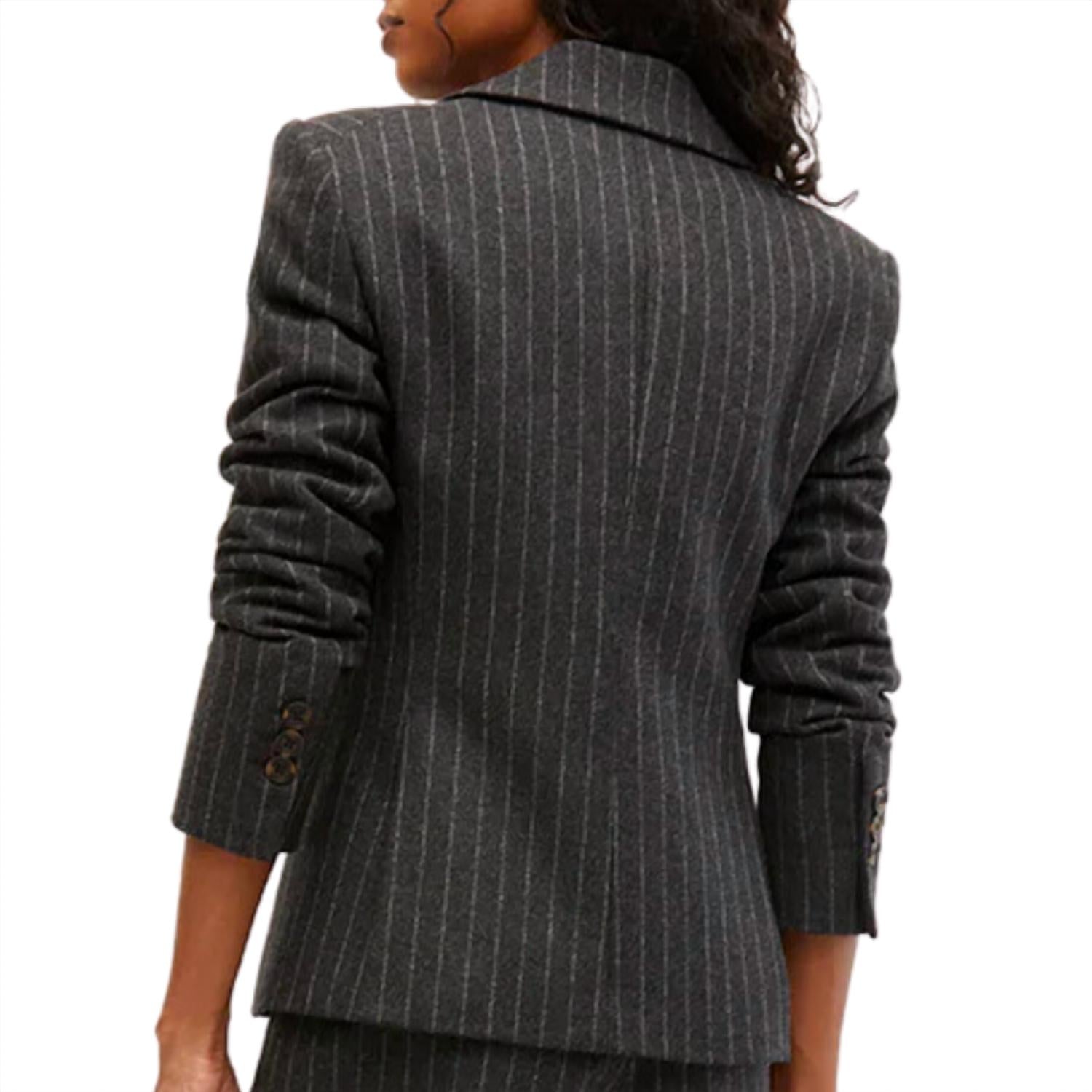 Veronica Beard - Women's Tyra Pinstriped Dickey Jacket