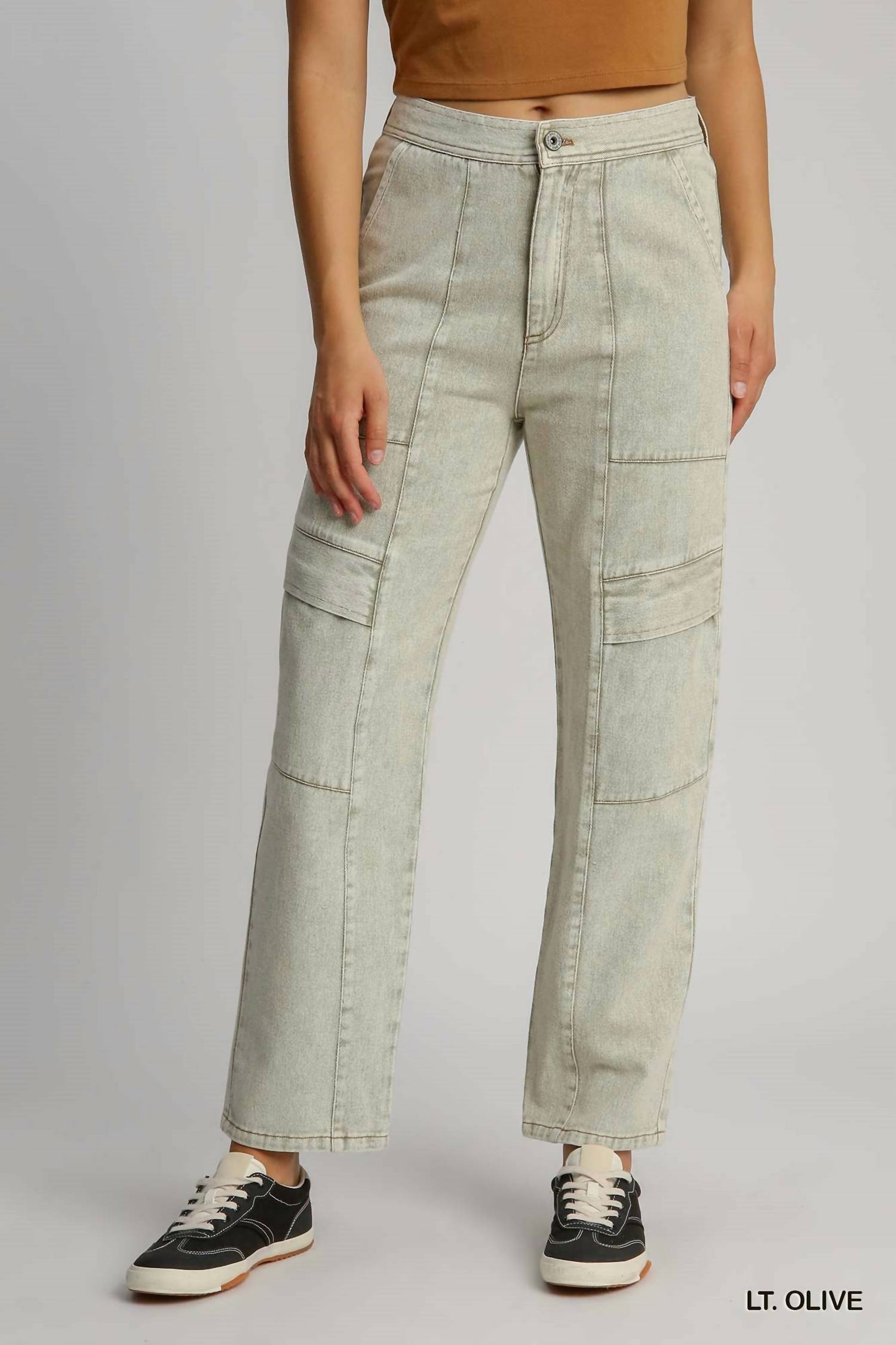Umgee - Cargo Denim Pants