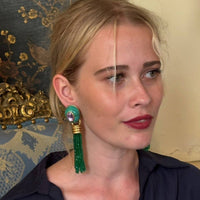 Michael Nash Jewelry - Women's Grace Malachite Resin Earrings