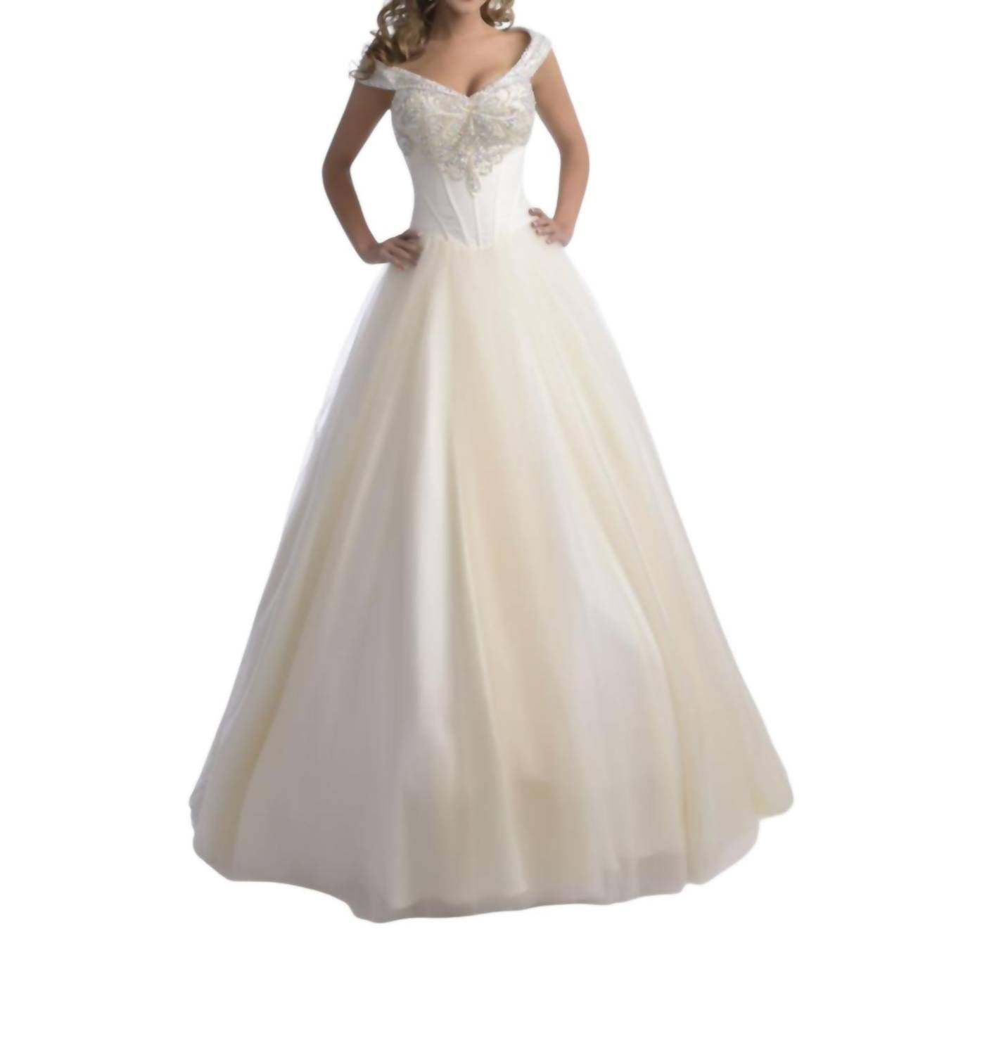 Karishma Creations - Tulle Beaded A-line Ball Gown