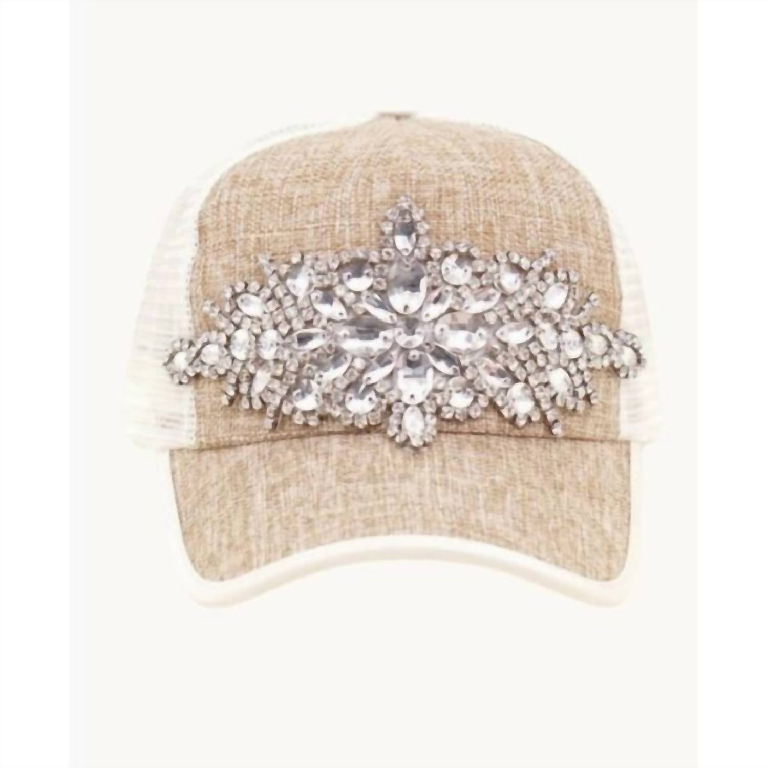 Olive & Pique - Crystal Embellished Trucker Cap