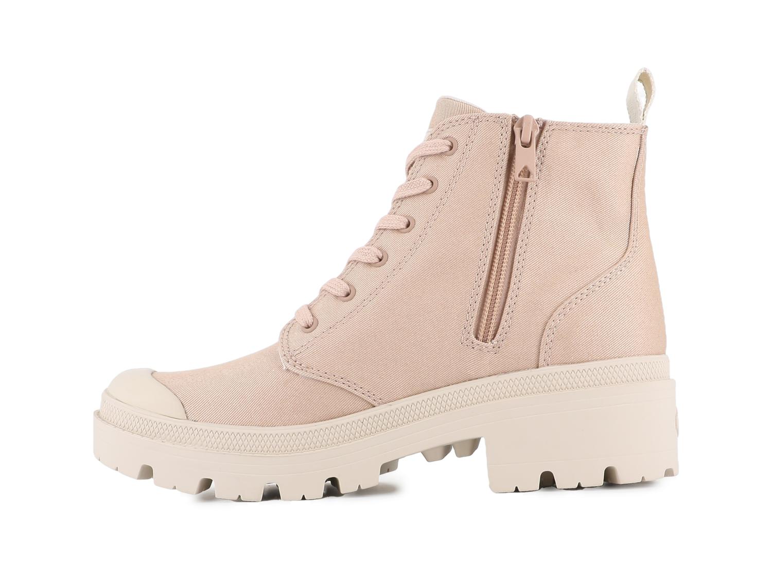 Palladium Women's Pallabase Leather Boots in nude dust - women's shoe - view 4