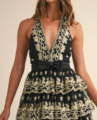 Mable - Nightingale Embroidered Mini Dress