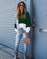 Lily Clothing - Color Block Knit Sweater