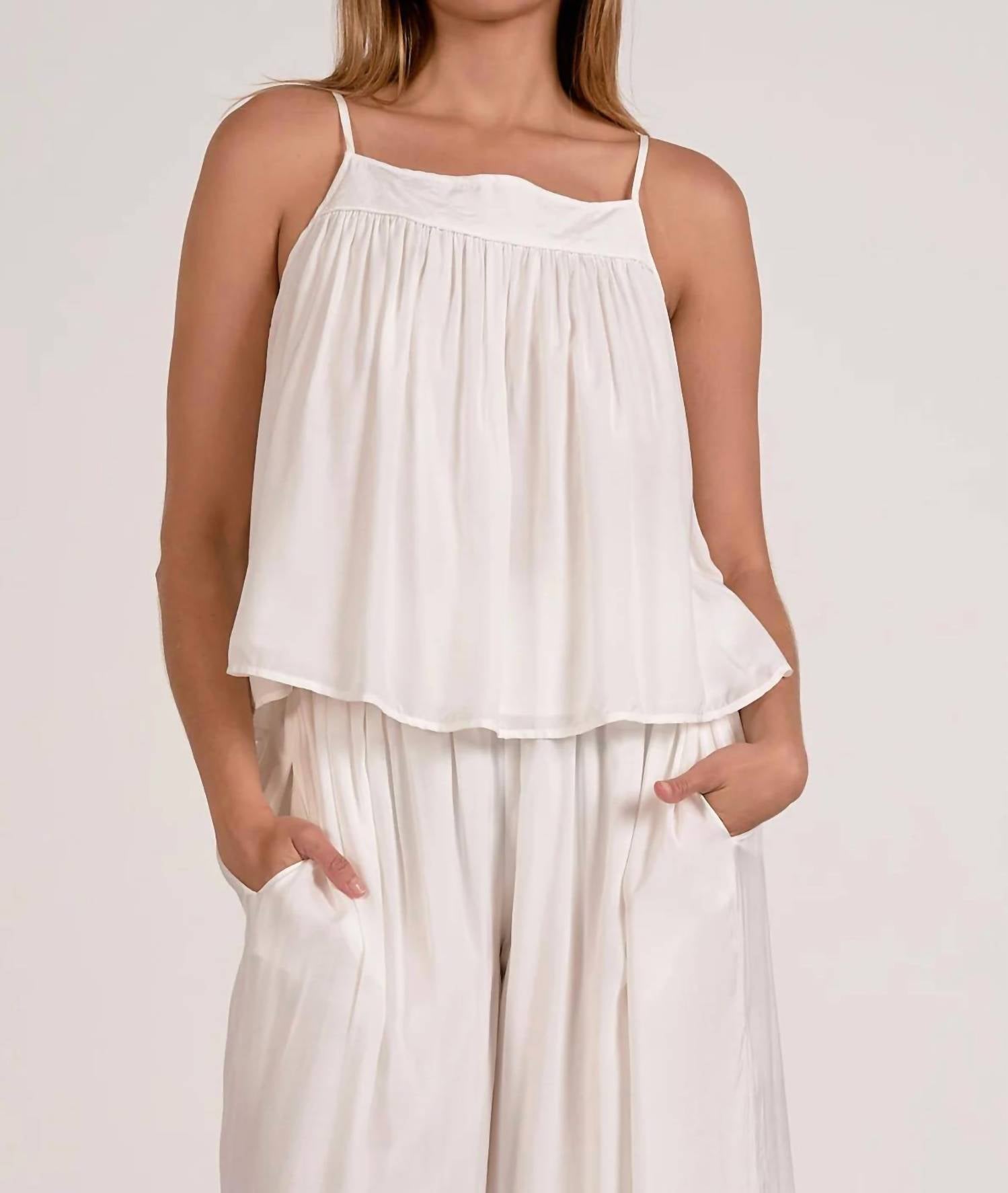 Elan - Luna Square Neck Tank Top