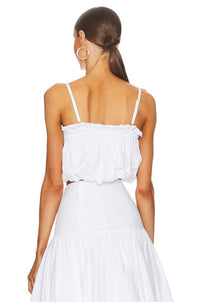 Cinq A Sept - Ivee Crop Puffball Sleeveless Top
