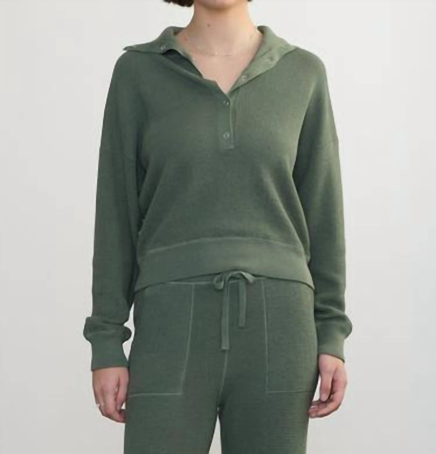 Margaret O'Leary - Henley Wedgy Pullover Sweatshirt