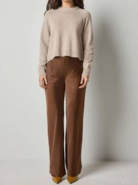 Lilla P - Satin Clean Front Pant