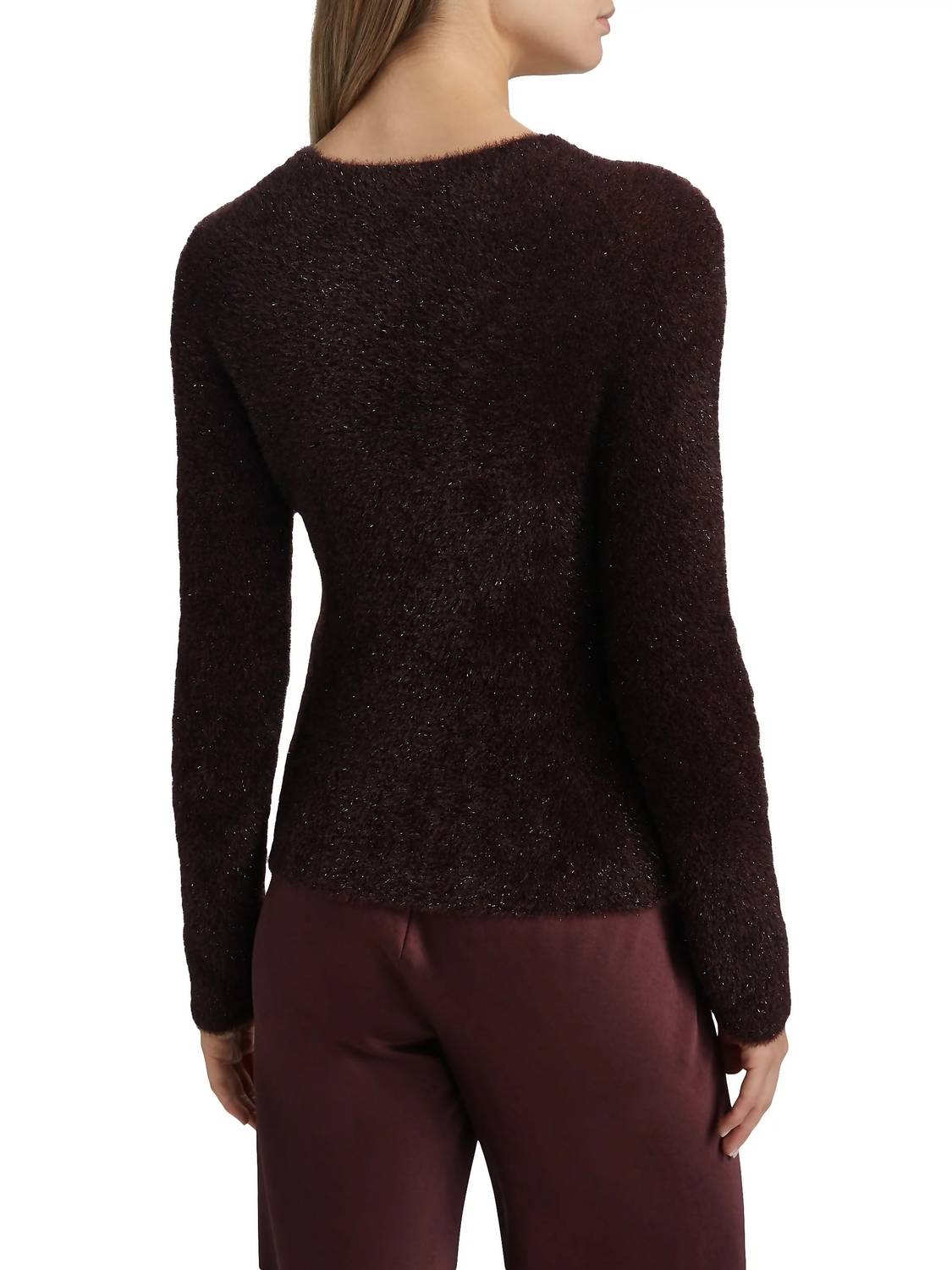 Vince - Metallic Eyelash Pullover Sweater