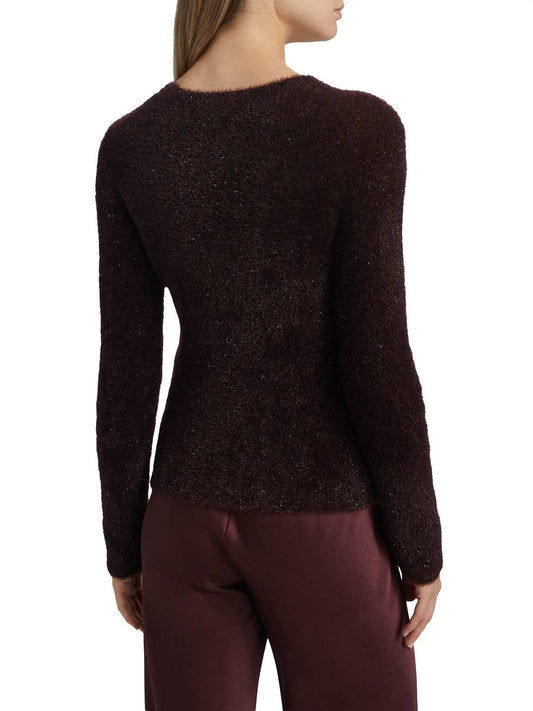Vince - Metallic Eyelash Pullover Sweater
