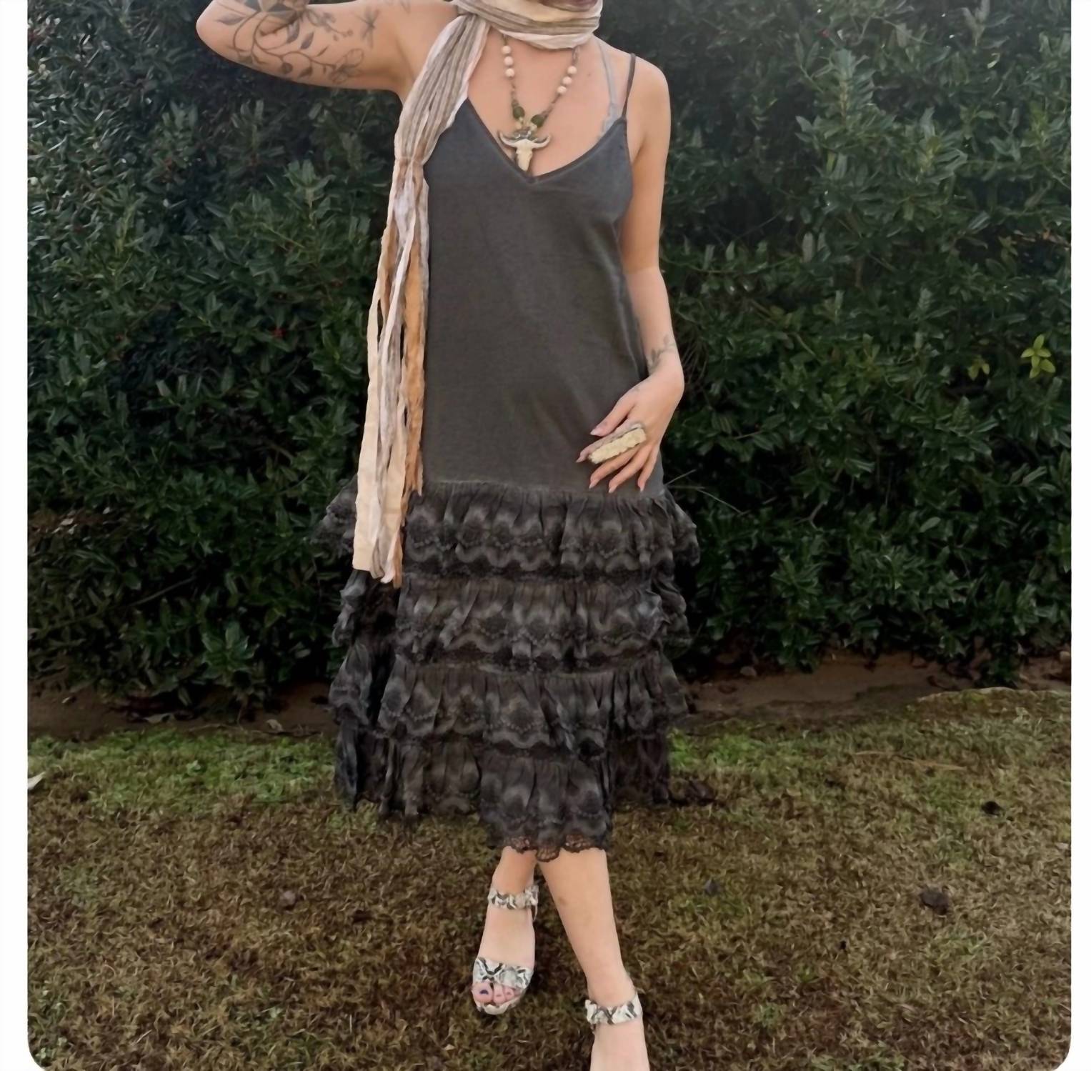 A Rare Bird - Women's Ruffle Slip Dress