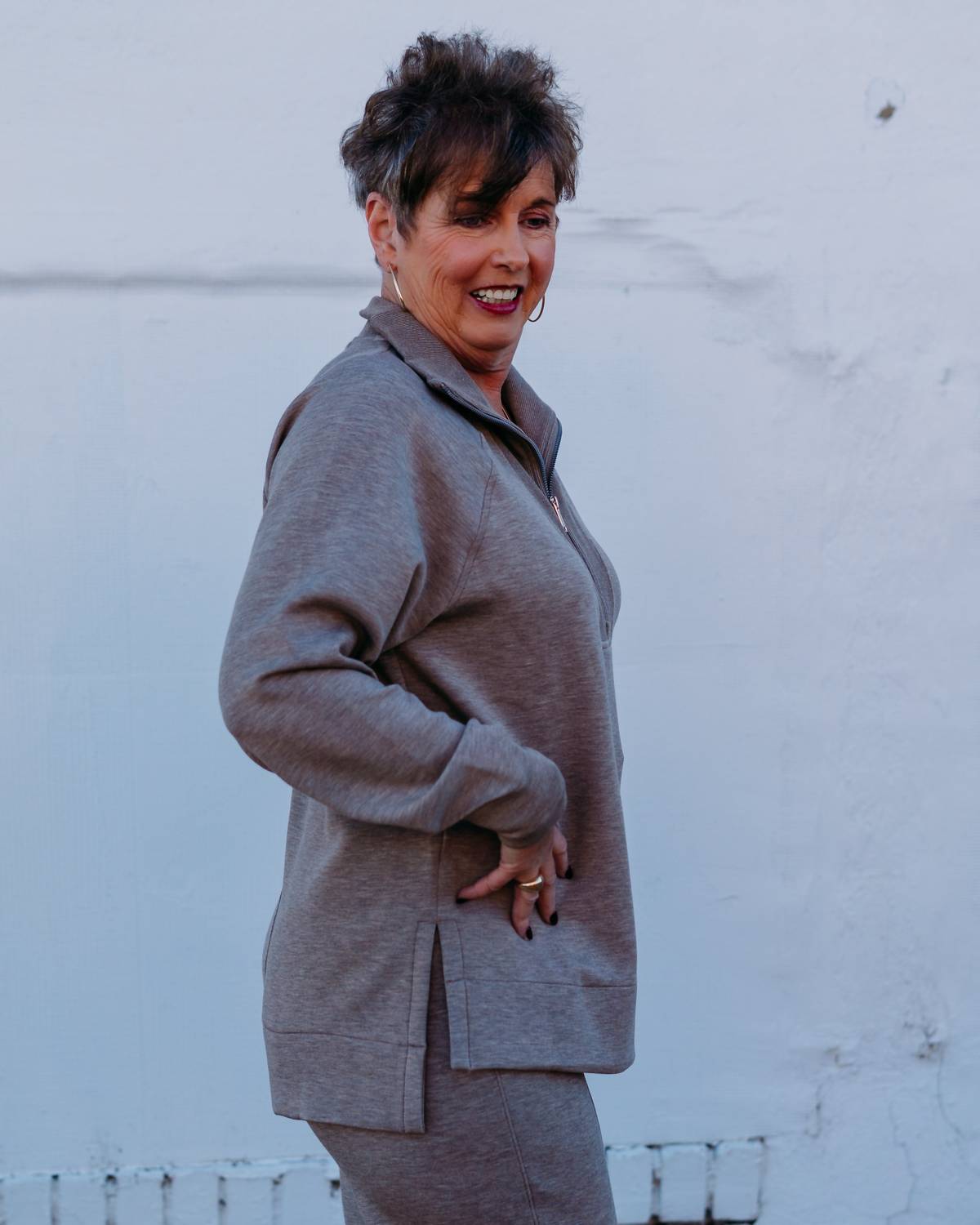 Spanx - Airessentials Brushed Half Zip Tunic