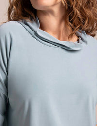 Sympli - Slouch Sweatshirt No Ties 3/4 Sleeve Top