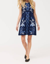 Johnny Was - LARA LINEN CHEVRON TANK DRESS