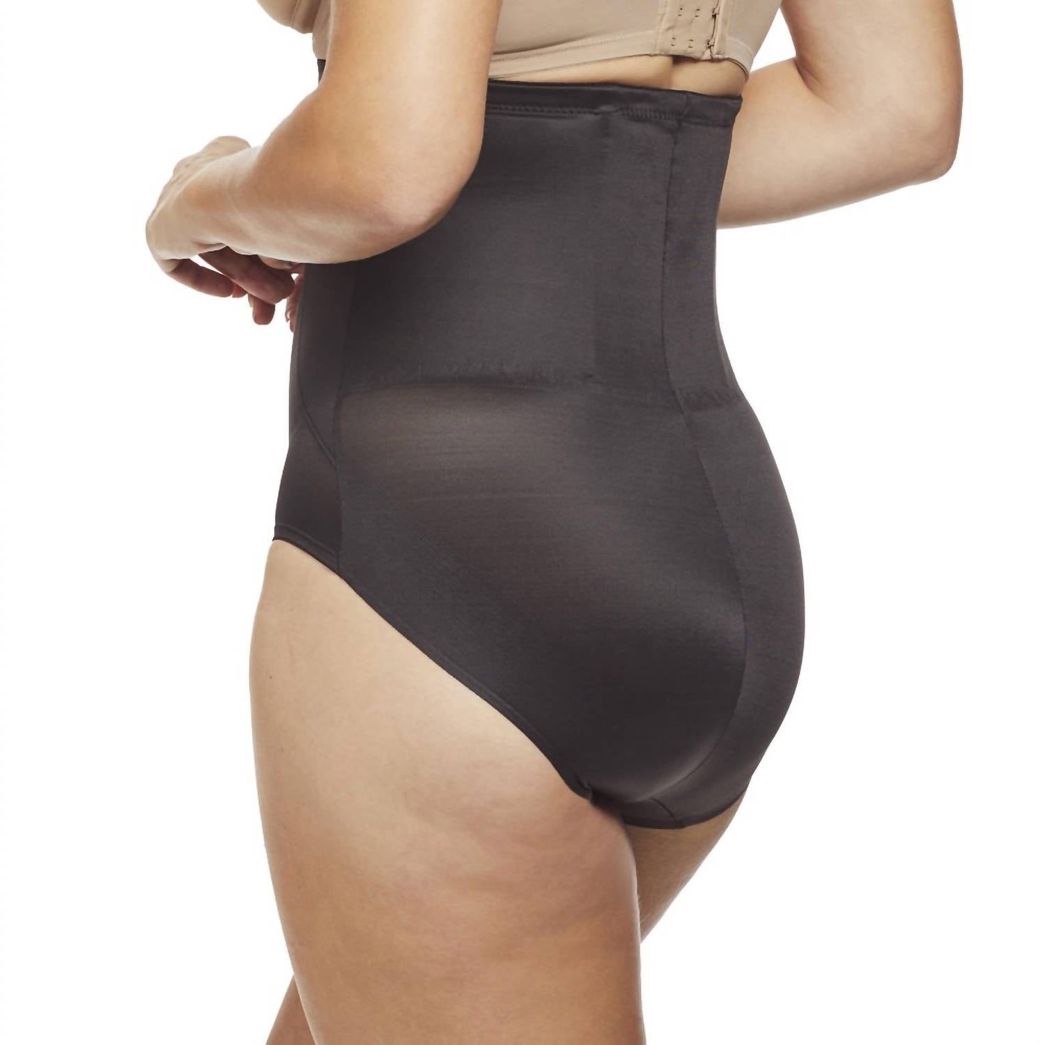 TC Fine Intimates Shape Away Hi-waist Brief in black - women's intimate - alternate view