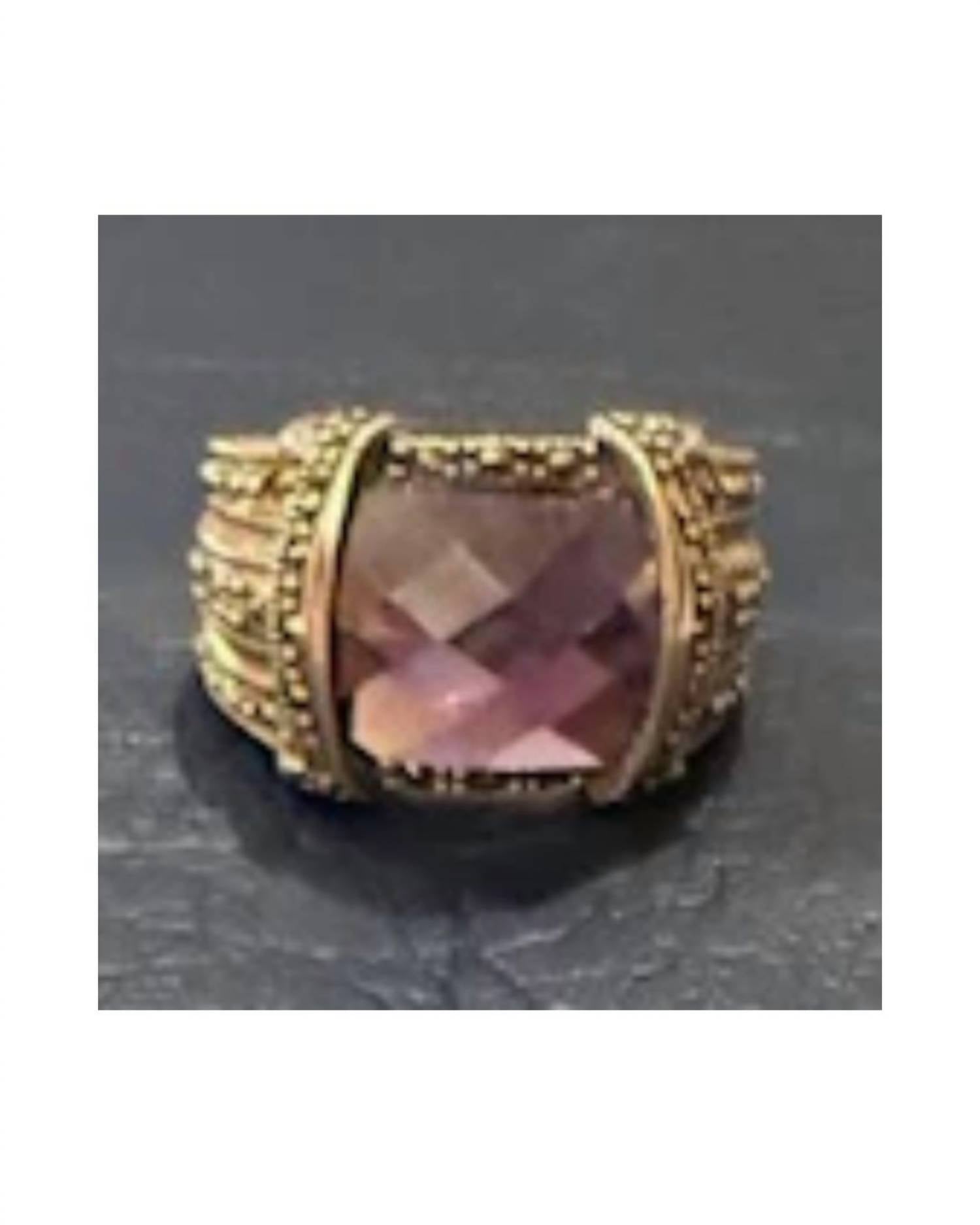 P & K Jewelry - Women's Sterling Faceted Marcasite Ring