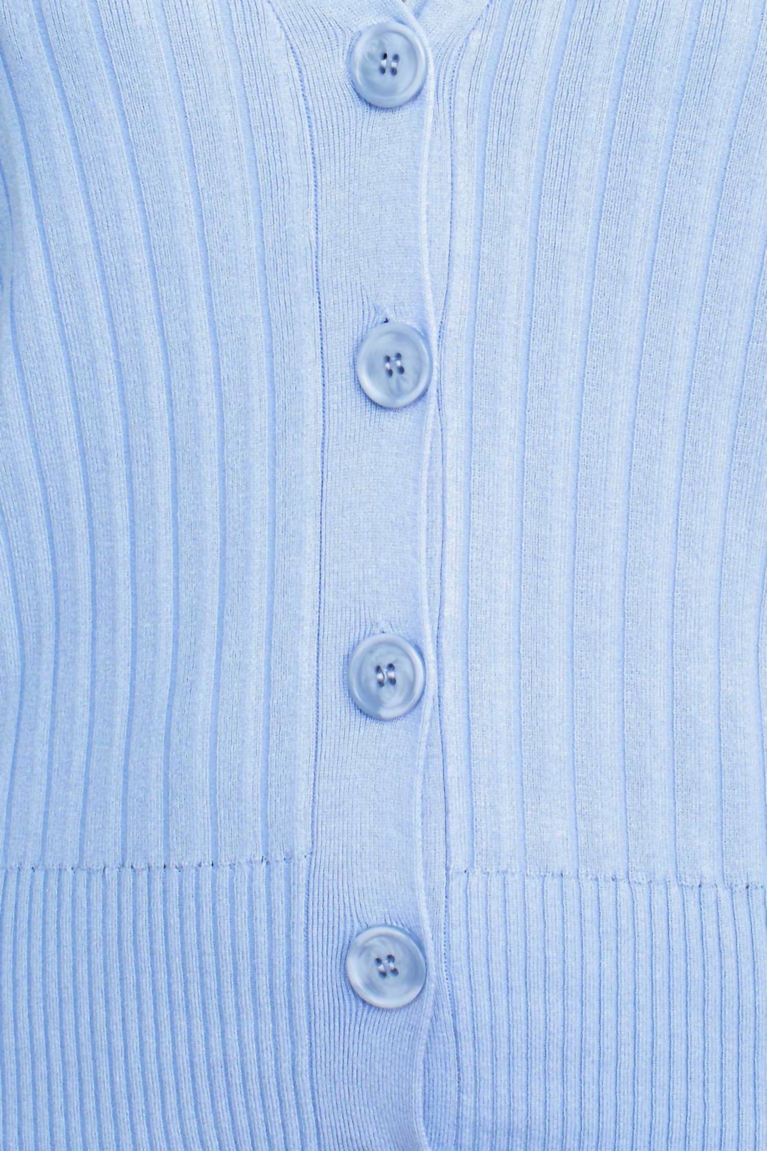 Cyrus - V-neck Button Down Long Sleeve Knit Cardigan