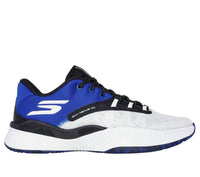 Skechers Men's Skx Nexus Basketball Shoe in white blue - men's shoe