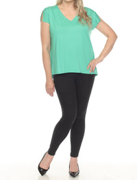 Joseph Ribkoff - V-neck Split Sleeve Loose Fit Top
