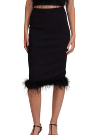 Lucy Paris - Jamila Feather Detail Skirt