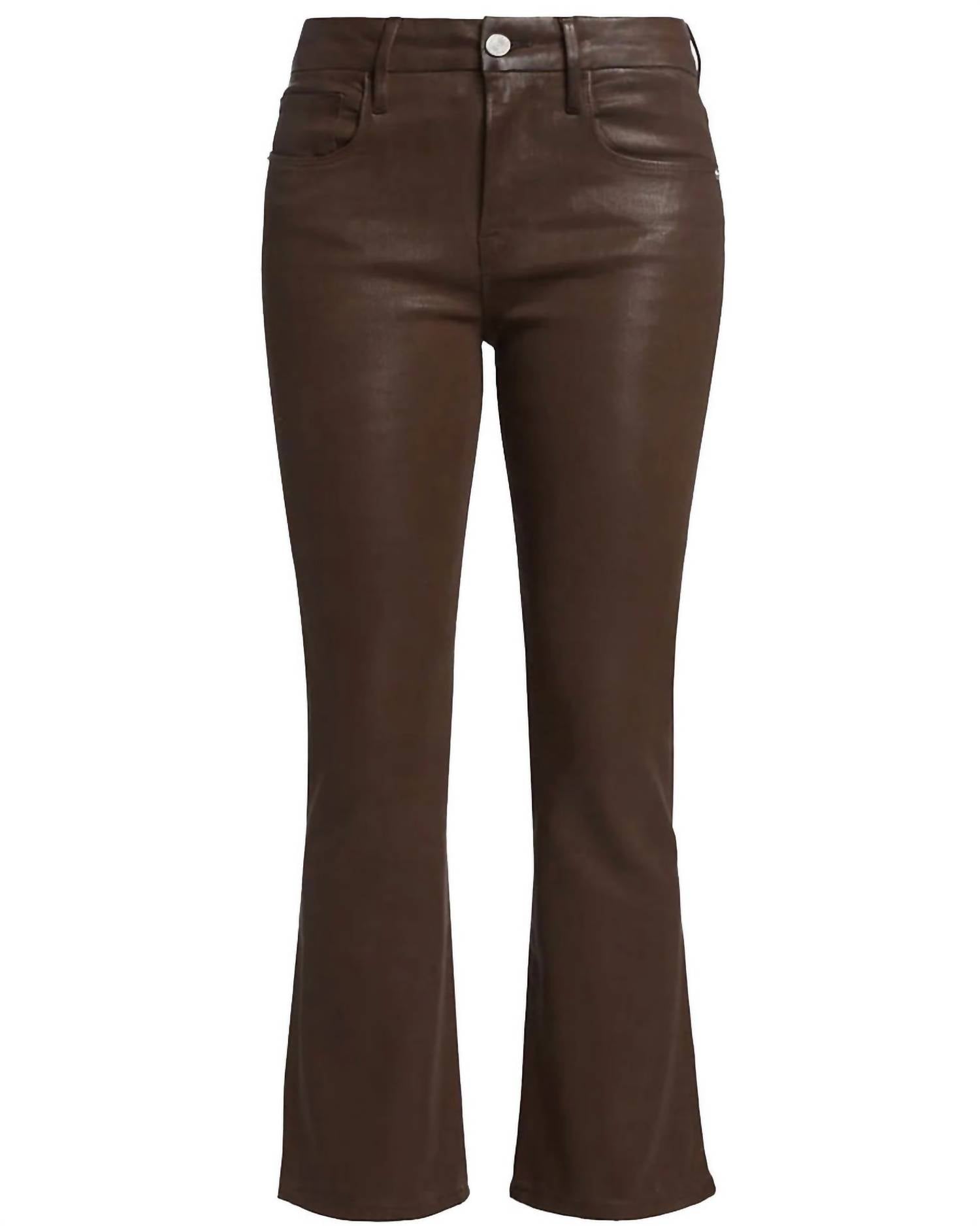 Frame - Le Crop Mini Boot Coated Jeans