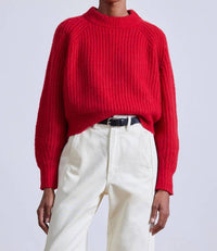APIECE APART Yummy Lofty Sweater in chili - women's sweater