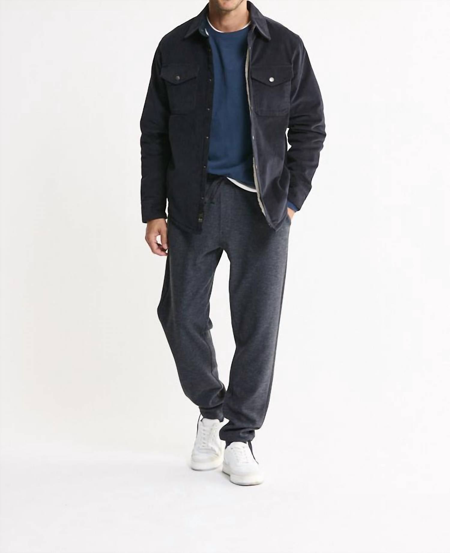 Jachs New York - Sherpa Lined Corduroy Shirt Jacket