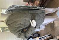 Be Cool - Women's Quilted Button Up Coat