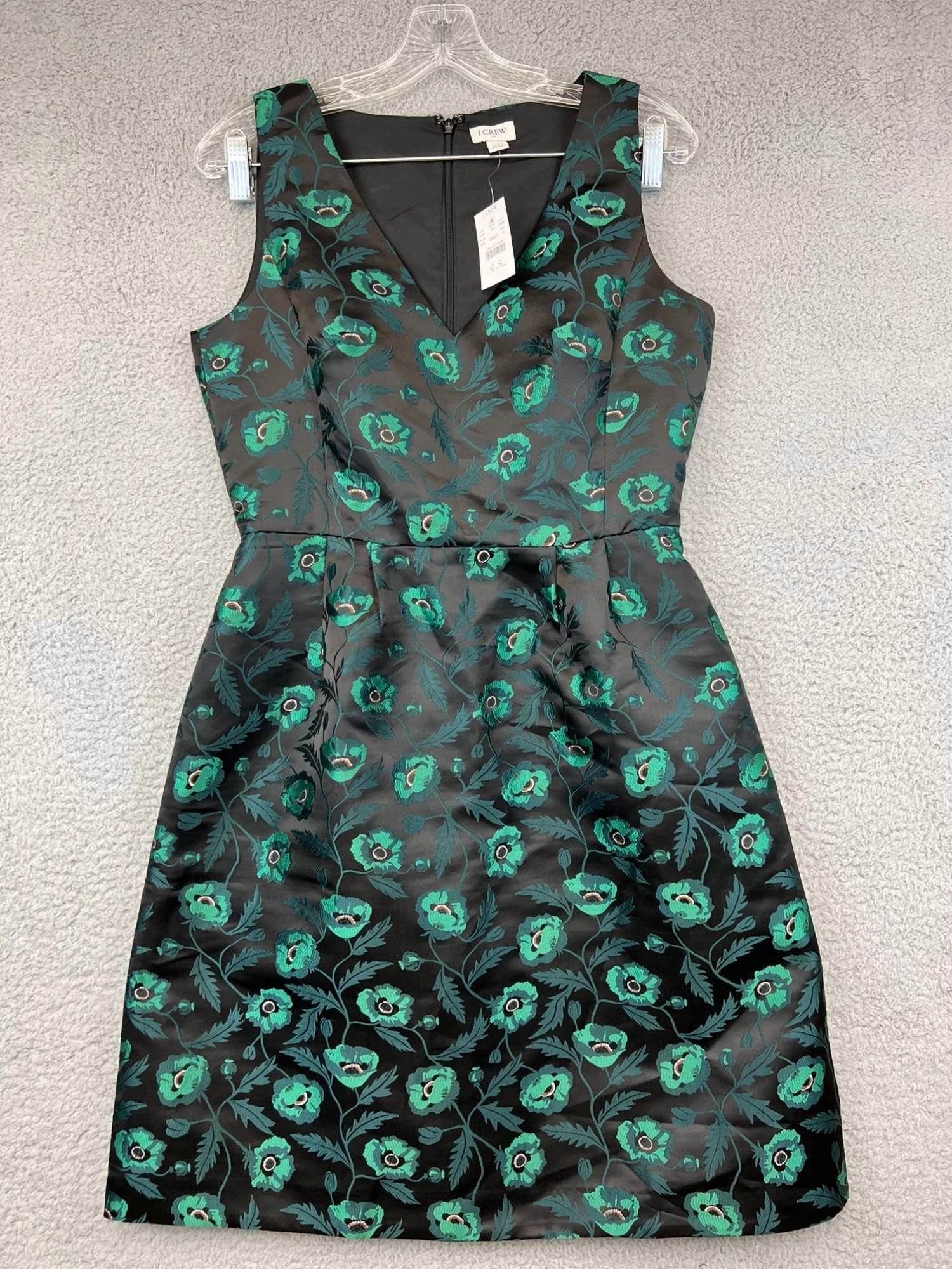 J.Crew - Women's Jacquard V-neck Cocktail Dress