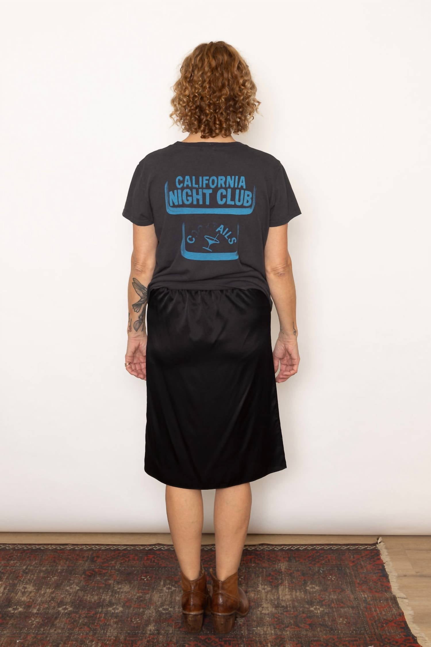 6397 - Bias Drawstring Skirt