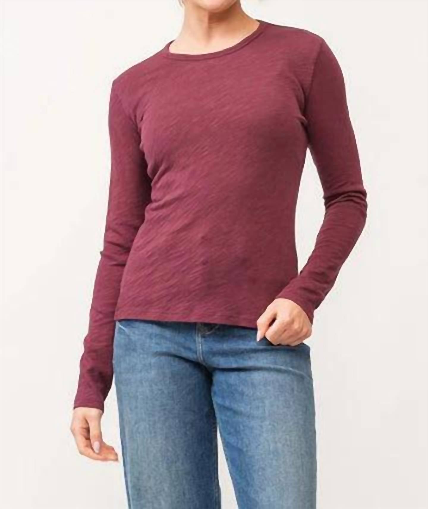 Dear John Denim - Nona Slub Long Sleeve Crew Neck Tee