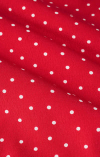 Z Supply Campbell Dot Crepe Dress in red - women's dress - view 4