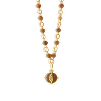 Capucine De Wulf Women's Forest Walk Oak Leaf Double Sided Pendant in teak gold - women's item - view 4