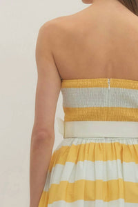 Entro - Giselle Striped Midi Dress
