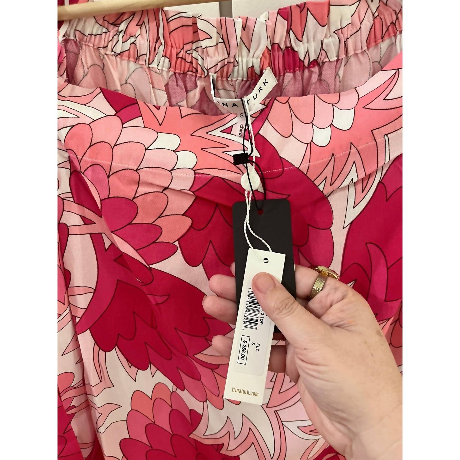 Trina Turk - Floral Off Shoulder Blouse