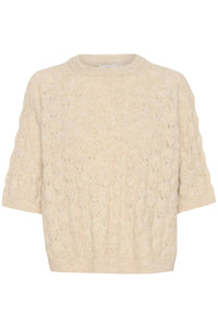 Kaffe - Malene Half Sleeve Round Neck Pullover Sweater