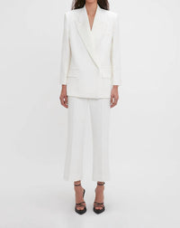 Victoria Beckham - Grain Depoudre Blend Trousers