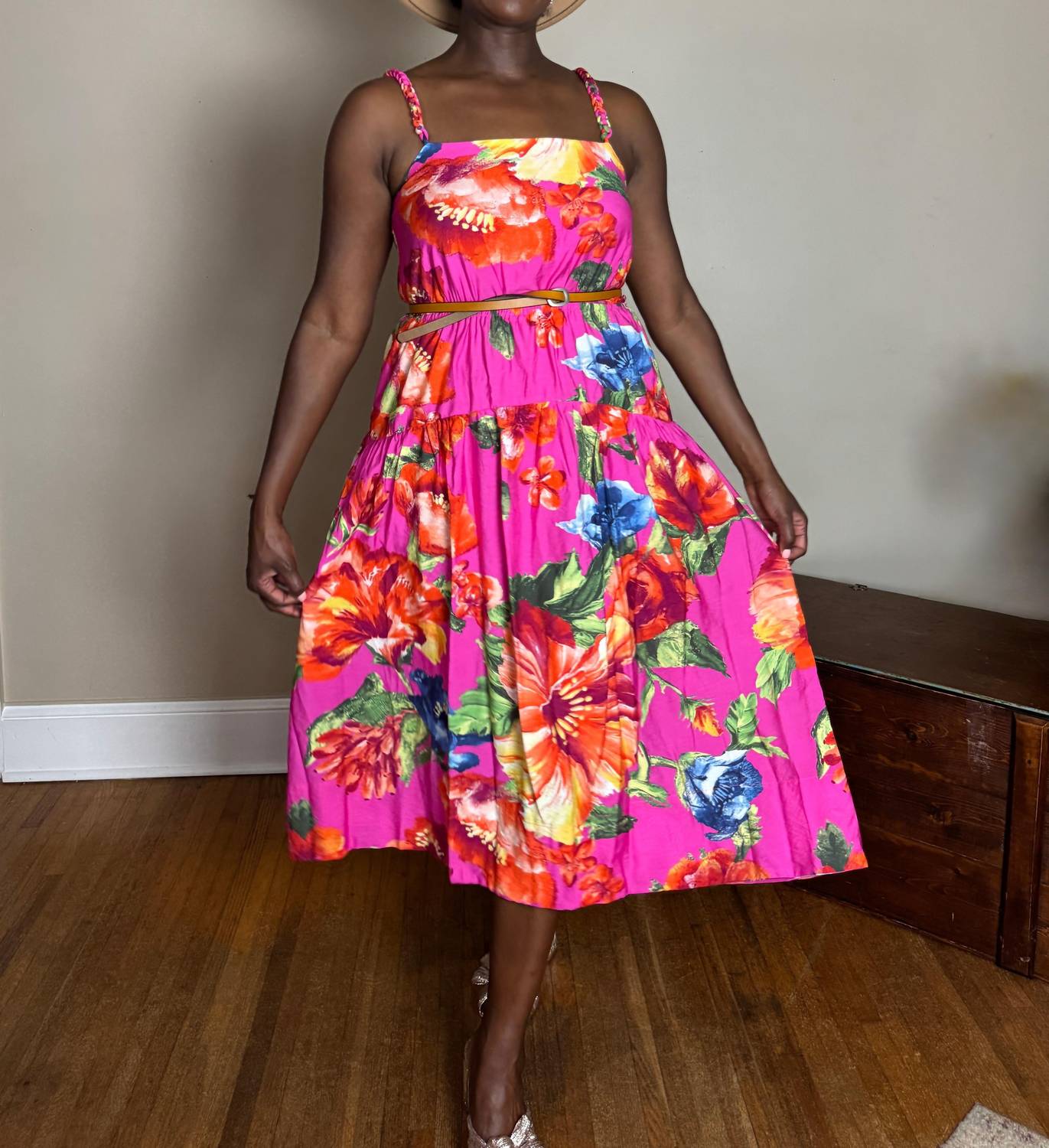 Skies Are Blue - Bettie Floral Midi Dress
