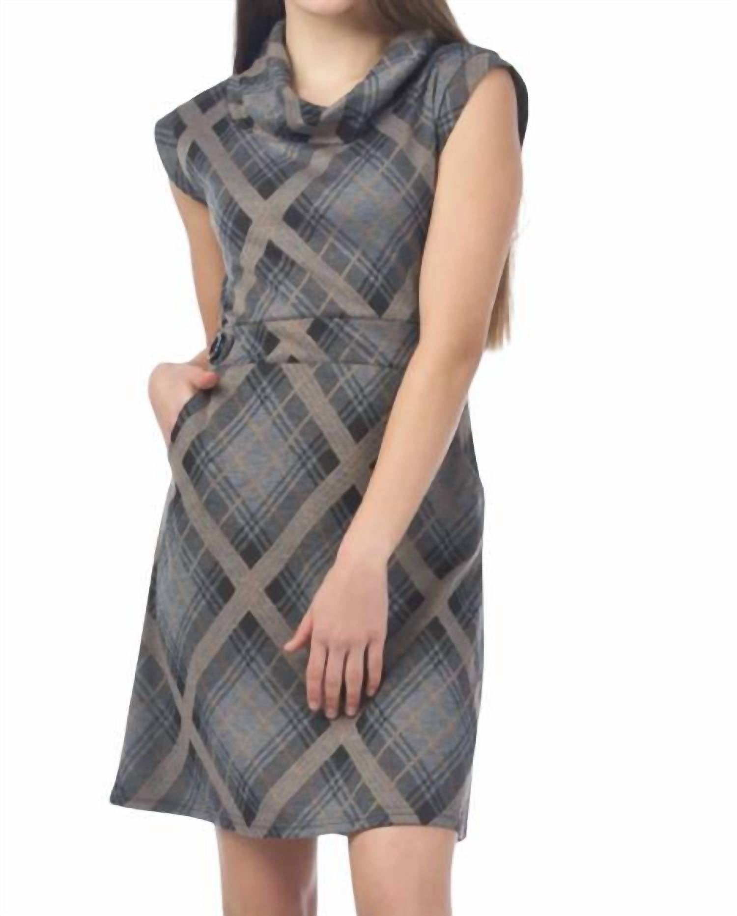 Papillon - Plaid Sweater Dress