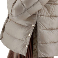 Herno Ultralight Nylon Cape Jacket in chantilly - women's jacket - detail view