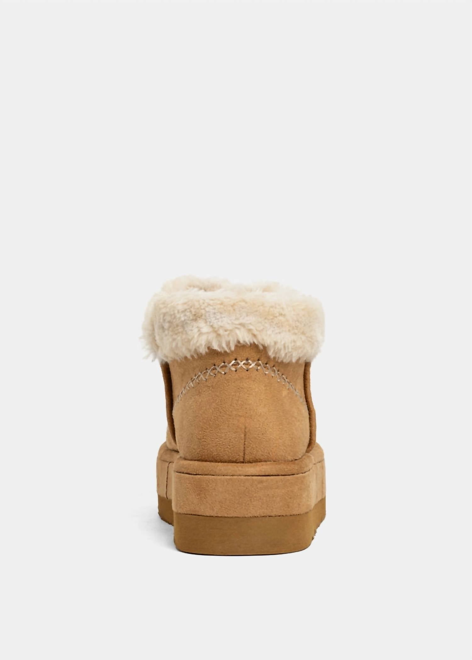 Shu Shop - Women's Ulla Faux Fur Lined Platform Booties
