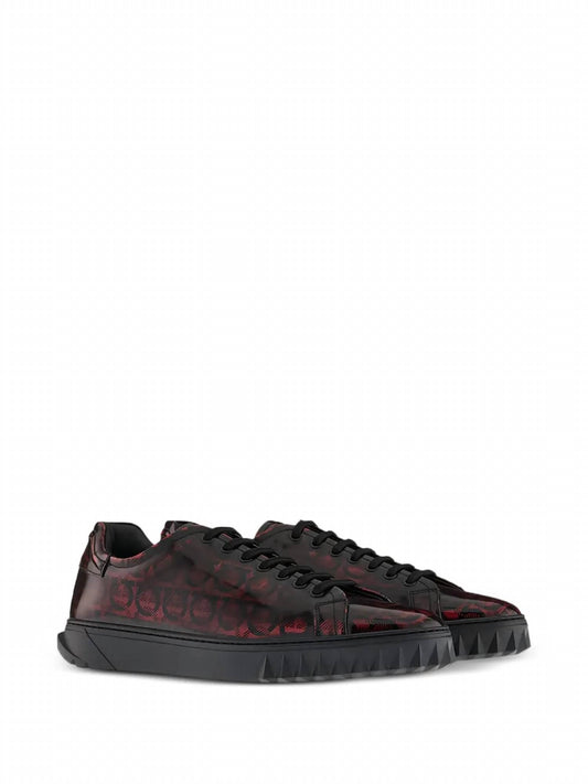 Salvatore Ferragamo - Men's Cube Gancini-print Lace-up Sneakers