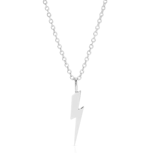Eklexic - Women's Katie Lightning Bolt Charm Necklace