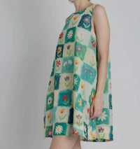 Aureum - Flower Print Mini Dress