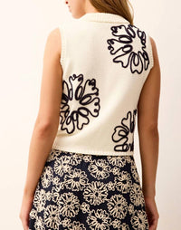Marie Oliver Natasha Top in floret - women's blouse - detail view