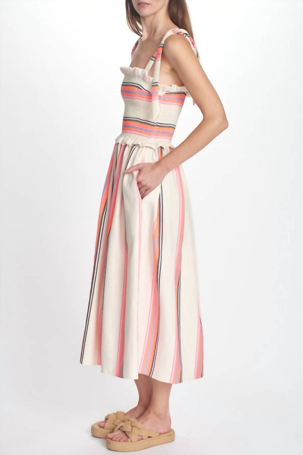 COREY LYNN CALTER Women's Olivia Dress in orange - women's dress - alternate view
