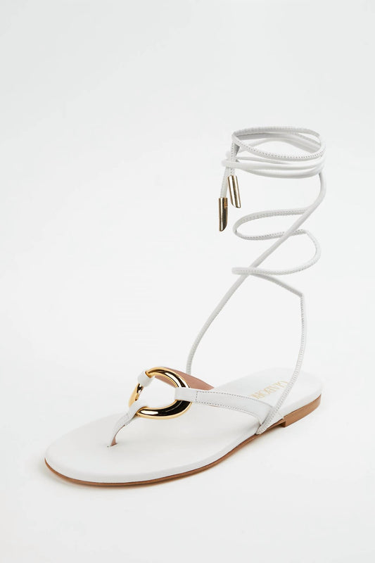 LEVANTE FLAT LEATHER SANDALS