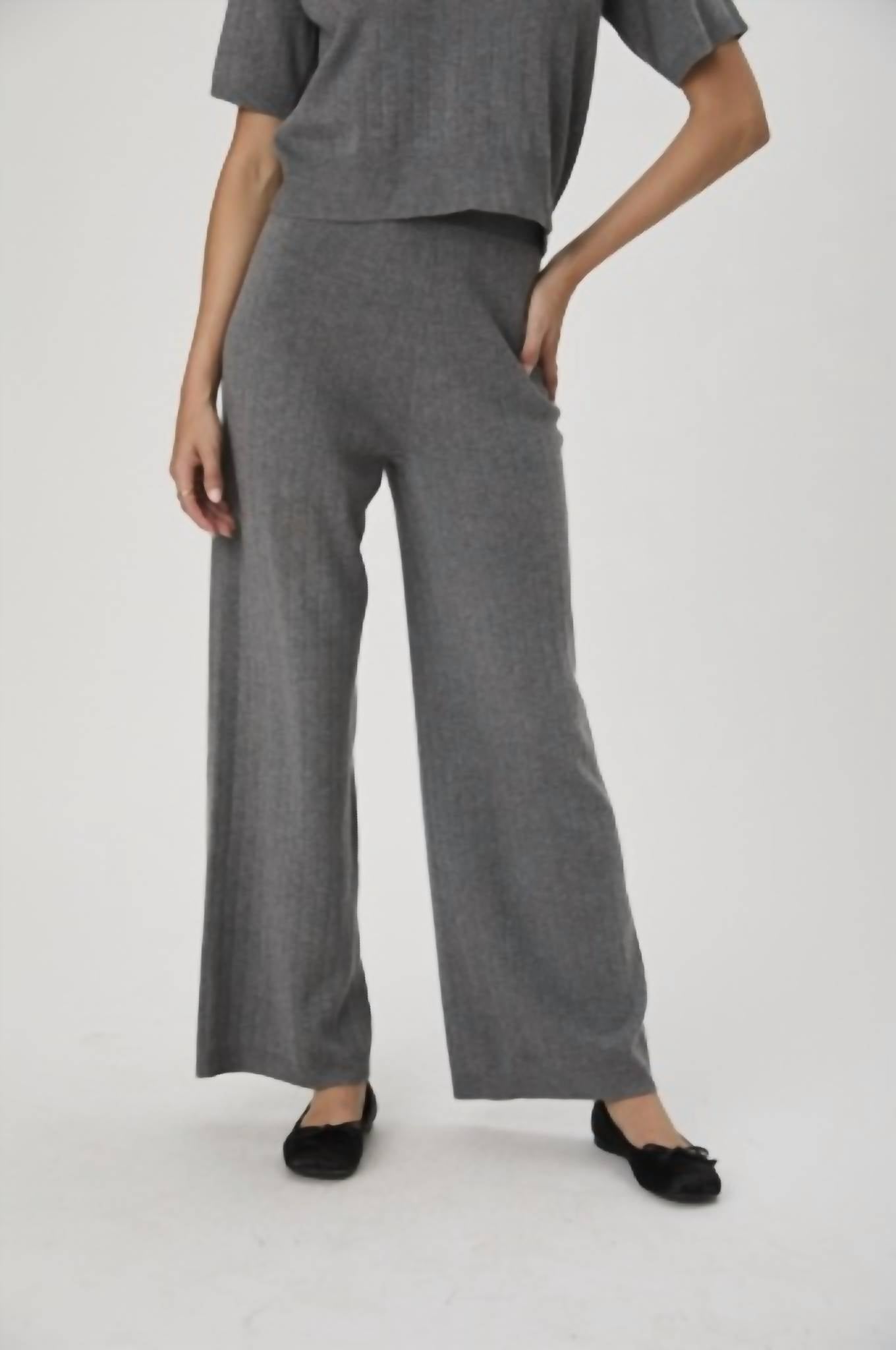 French Connection - Javier Knit Wide Leg Pant